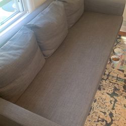 Beautiful Large Couch/Full Size Bed With storage Thumbnail
