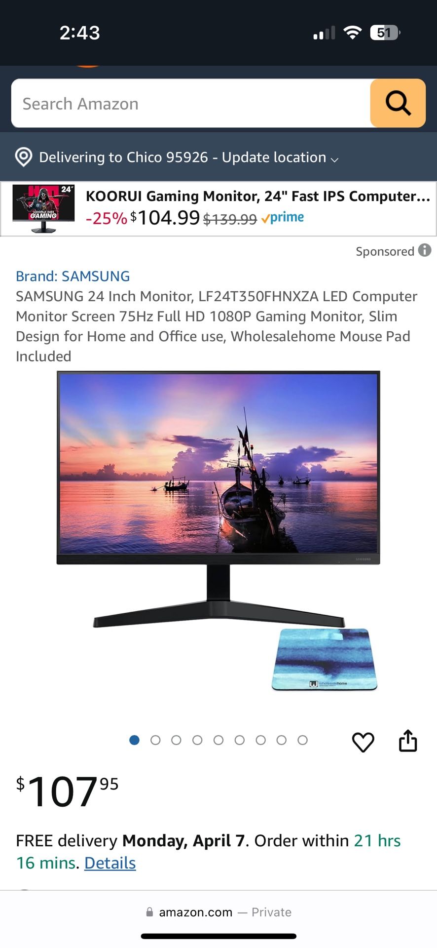 Samsung Gaming Monitor