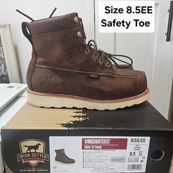 Red Wings Safety Toe Work Boots Size 8.5 EE