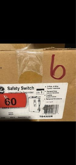 GE 60 amp 3r rated disconnects