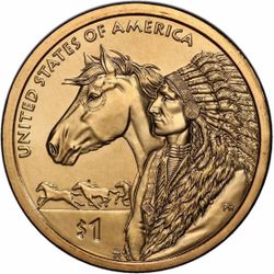 Get an Uncirculated "D" Mint issue of the 2012 golden dollars depicting Sacagawea on the obverse, and featuring a new one-year-only reverse design hon