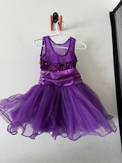Weissman XTRA SMALL CHILD Purple GET YOUR SPARKLE ON Jazz Dance Costume 