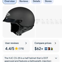 HTC Motorcycle HELMET NEW BLACK