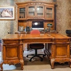 Office Desk And Armoire 