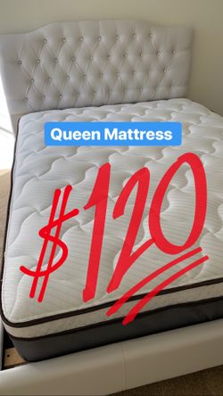 ‼️ LOCATED IN LOS ANGELES ‼️ $20 Delivery Fee ‼️ BRAND NEW PILLOW TOP MATTRESSES💯 COLCHONES NUEVOS PILLOW TOP 💯 Queen $120 ❌ $180 With Box Spr