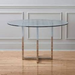 CB2 Silverado Chrome 47" Round Dining Table