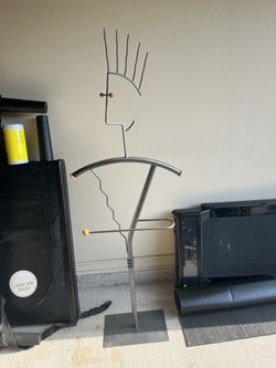 Vintage 80s Style Memphis Style / Postmodern Design “Dress Boy” Valet Stand