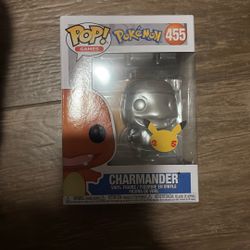 Charmander 25 Year Anniversary Chrome Funko Pop