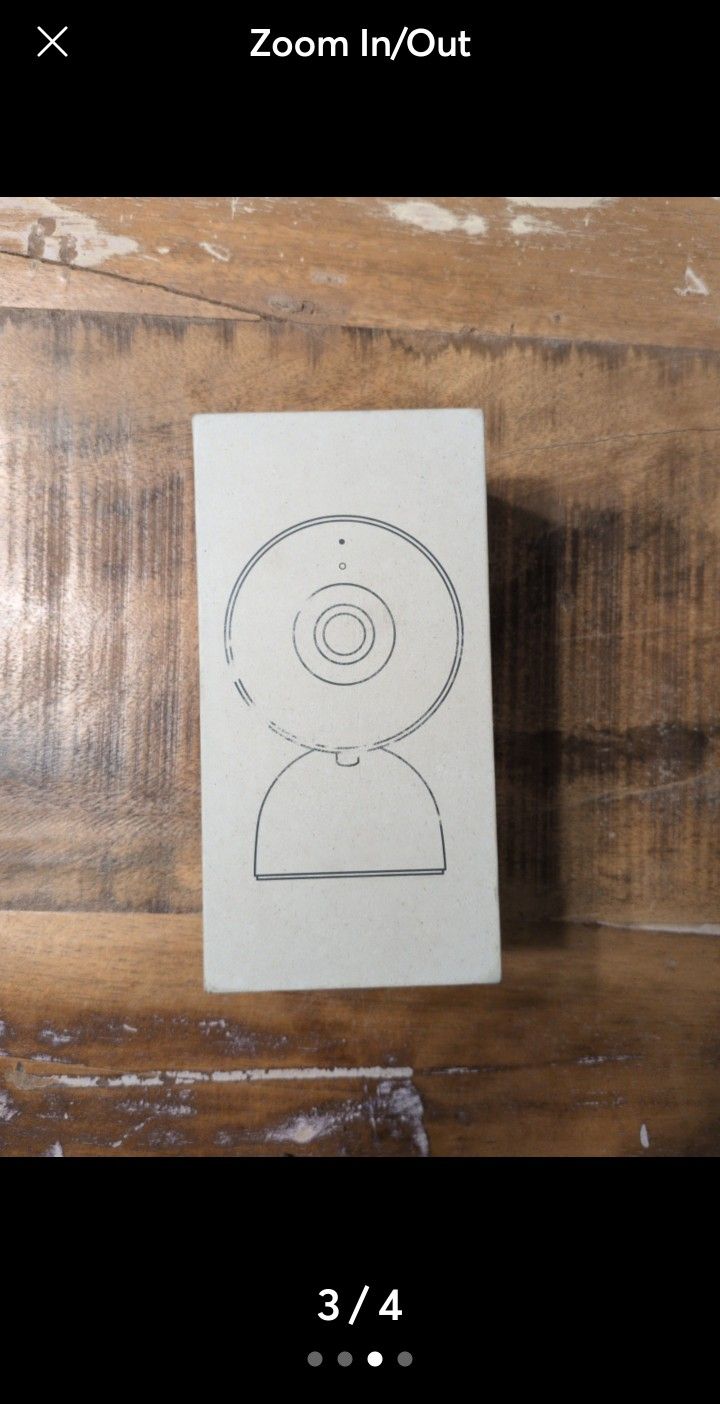 Google - Nest Cam Indoor (wired, 3rd gen) - Latest Model - 2K Video and Gemini - Hazel