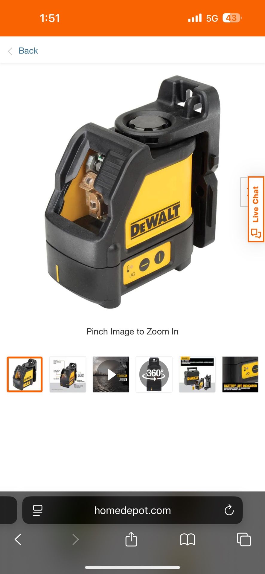 Dewalt Laser Chalk Line