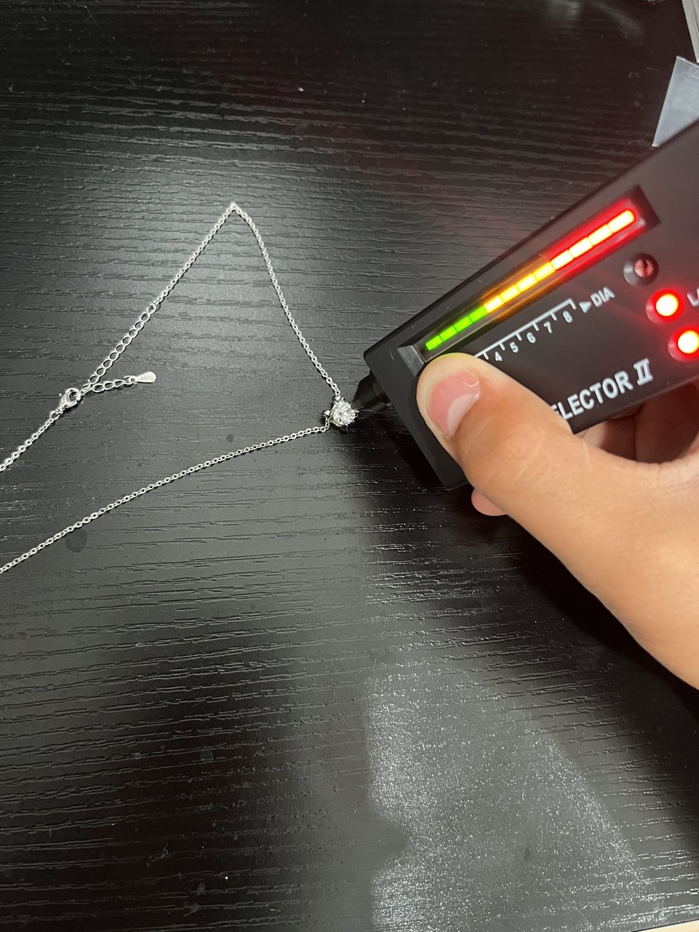 Moissanite Necklace, Real 925 Sterling Silver.