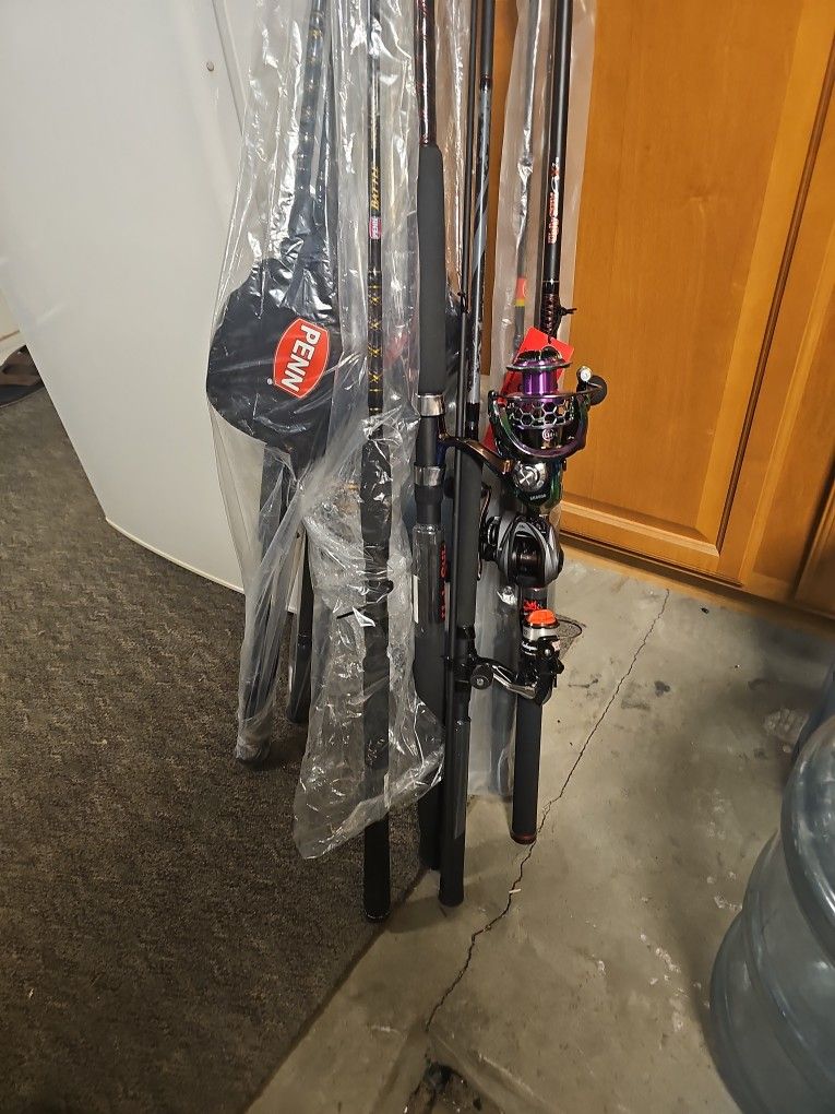 Brand New Fishing Poles And Reels Never Used
