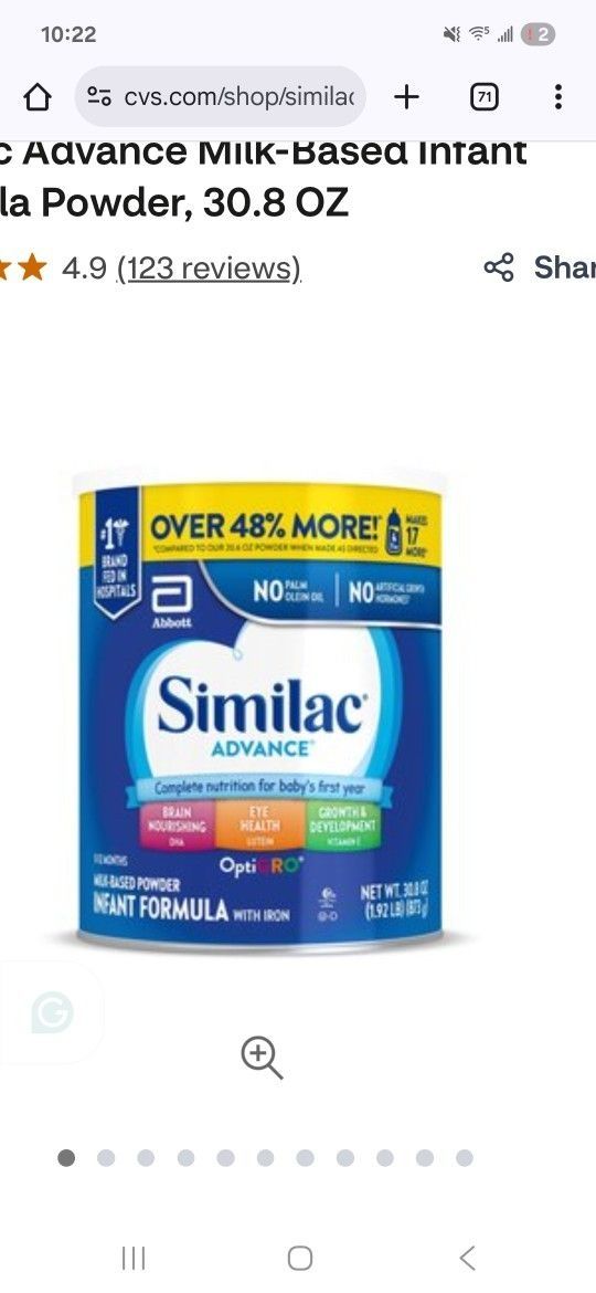 Advance Formula Big Cans