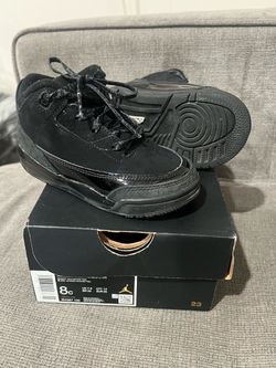 Jordan black cats 3s SIZE 8c