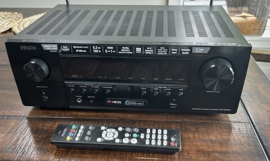 Denon AVR-S640H 5.2 Channel 4k Ultra HD AV Receiver