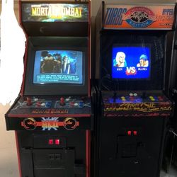 Arcade Machine Mortal Kombat 2 Street Fighter 2