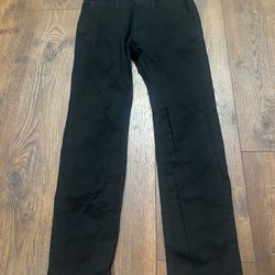 Men’s Black Slim Chino Pants Size 29x30 By Goodiellow #12
