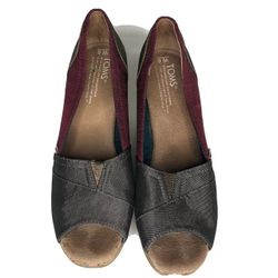 Toms Shoes Heels Wedges Women Size 6 Great Condition