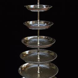 7 tier silver serving dish - 5 ft