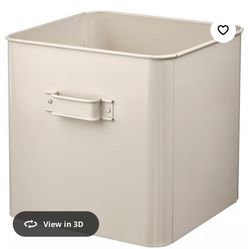 IKEA PLOGFARA 4 storage boxes, Light Beige 