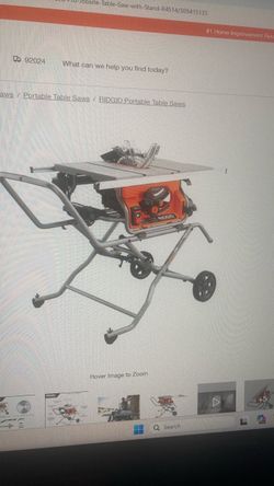Table Saw 10” Portable Jobsite Corded with Stand