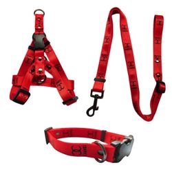 Red Blk Gucci dog Harness