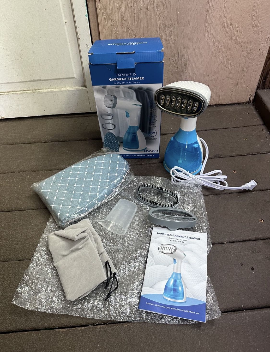 Steamer Iron Clothes Steamer Handheld Garment Steamer (Blue UK Plug)