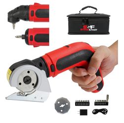 STEAD & FAST Electric Box Cutter 4V Cordless Electric Scissors for Cardboard w/ case
