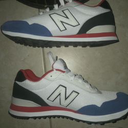 New Balance Mens Size 9 Shoes  515 V3 Sneaker Running ML515SP3 White Blue Red 