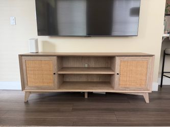 Rattan TV stand