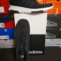 *"ADIDAS" / 'CR Racer TR' / Running 🏃‍♀️ / "CLOUD-FOAM" / Sneaker'z 👟 / 'OrthoLite-FLOAT' / Men'z / Black & White / Size = 12 / (NEW) in Boxx !"*  