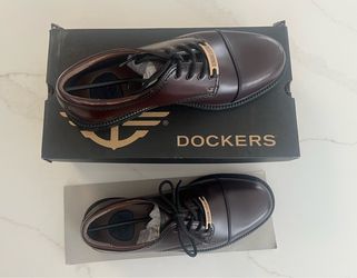 Men's Leather Dockers (Brand New, Never Worn - Size 8.5)