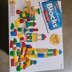 Toys Lakeshore Tabletop Hardwooden Blocks Brand New Never Open