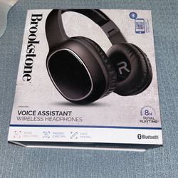 Brookstone Voice Assistant Wireless Headphones