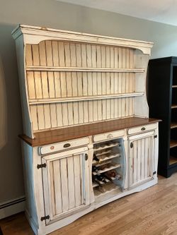 Solid wood hutch and buffet