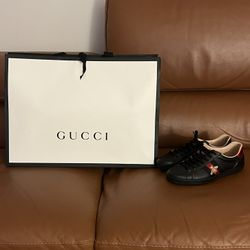 Gucci Men’s Ace Sneakers - Black - Size 10.5
