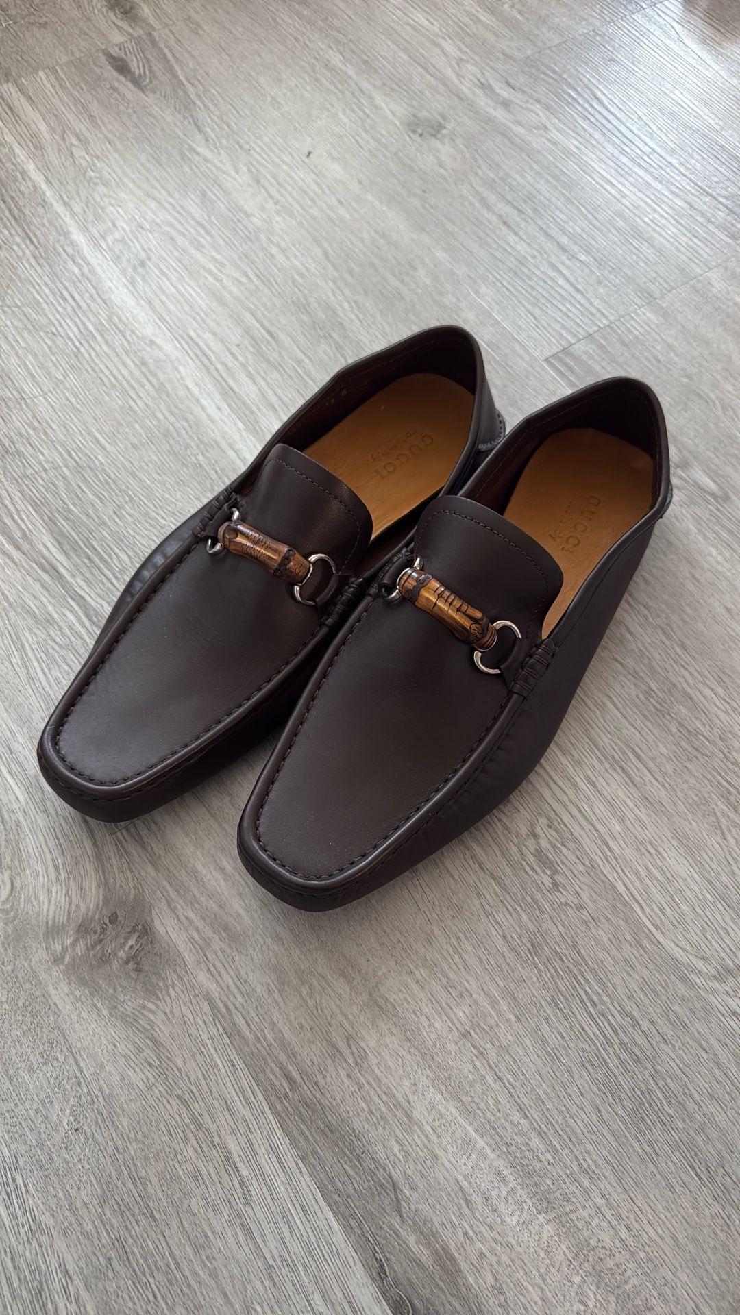Gucci brown loafers size 12 - new
