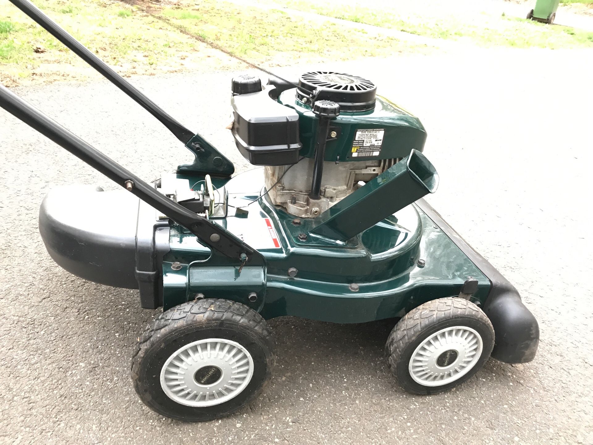 Craftsman 4.5 hp. Tecumseh engine. Leaf vacuum. It will also mulch