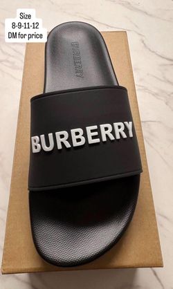 Burberry Black Slide Sandals