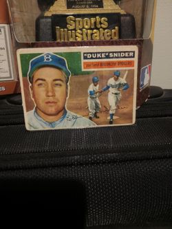 1956 Topps duke snider vintage baseball card (gray back)