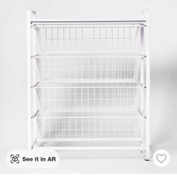 4 Drawer METAL Storage Organzier