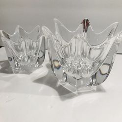 Vintage Orrefors Belle Tulip Crystal Bowl 5” - by Jan Johansson, Signed