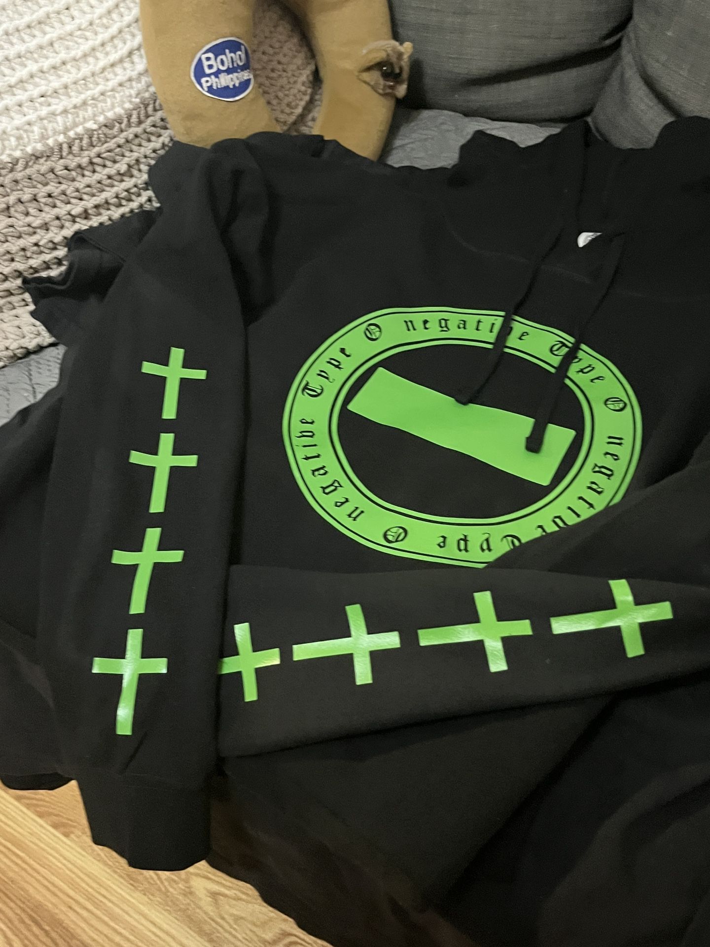 Type O Negative Hoodie Crop Top Size S