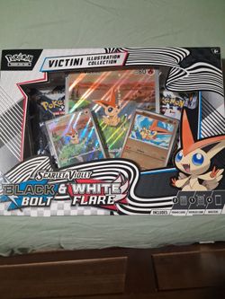 Pokémon "SCARLET AND VIOLET " BLACK BOLT & WHITE FLARE VICTINI ILLUSTRATION COLLECTION