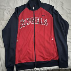 Size Large : Los Angeles Angels Nike Track Jacket 