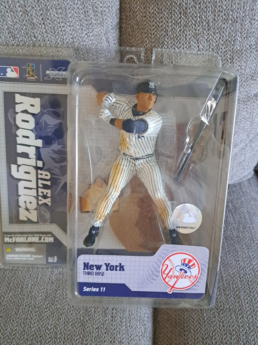 McFarlane Sportspicks 2005 Series 11 Alex Rodriguez NY Yankees White Pinstripe