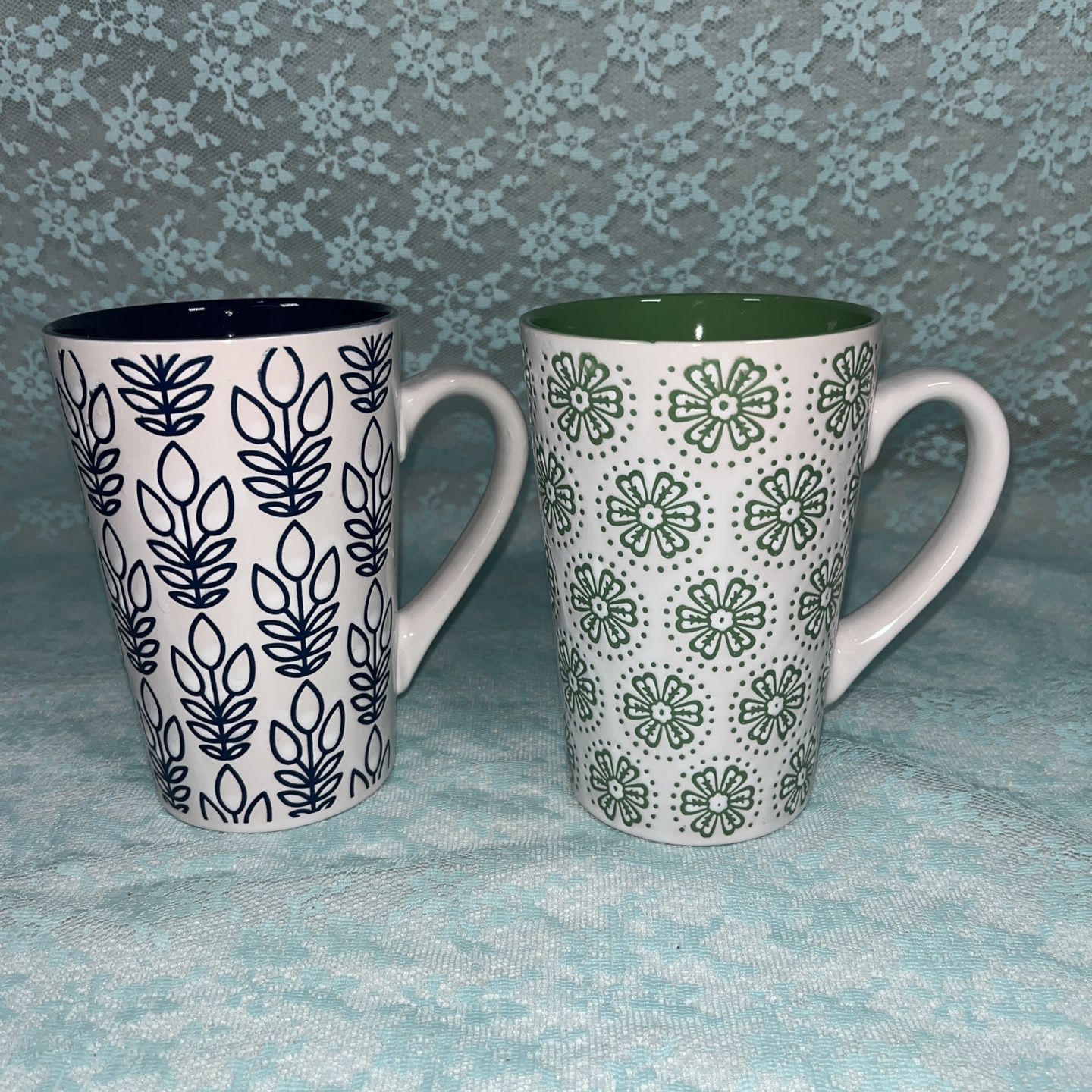 Set of 4 Crystal Coffee Mugs With Frosted rose for Sale in Riverside, CA -  OfferUp