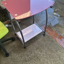 Pink Bedroom Desk 