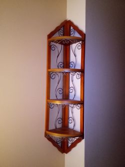 Corner Curio Shelf