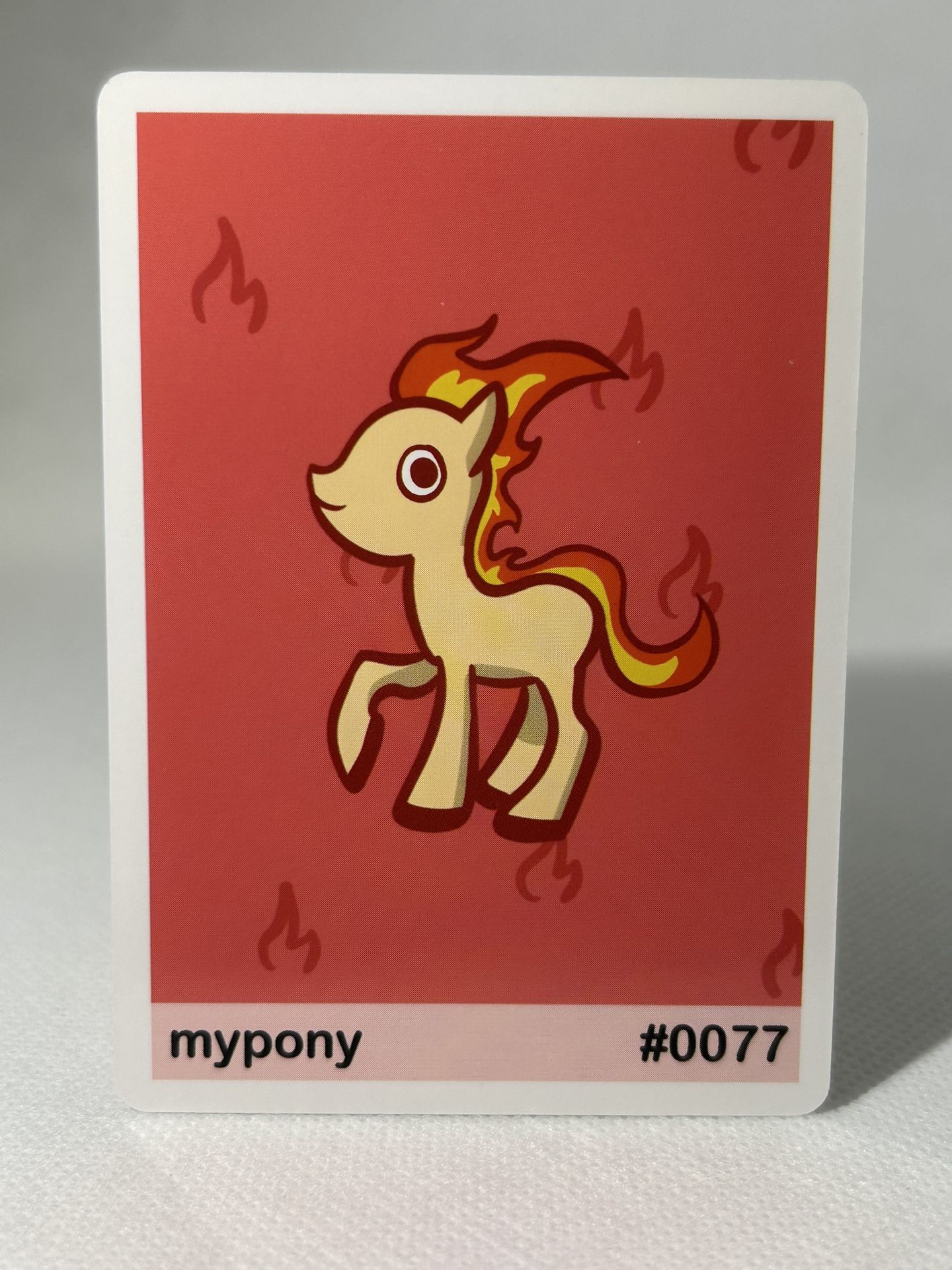 POOKIEMOOT MYPONY ( PONYTA ) #0077 - FAN ART POKEMON CARDS